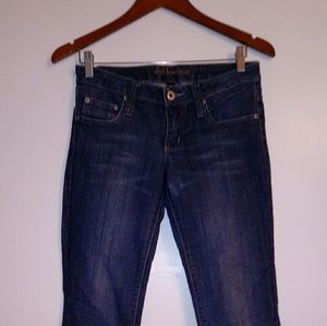 Doll House Jeans Whisker Faded Size 5